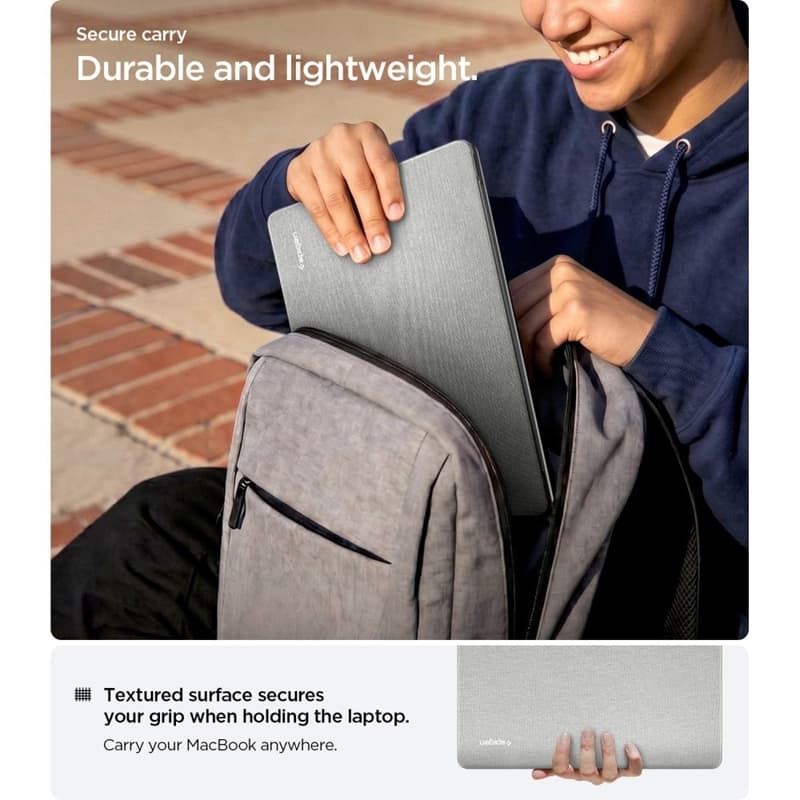 Spigen Urban Fit - Case for MacBook Air 13.6" (M5/M4/M3/M2/2026-2022) (Heather Grey) 7