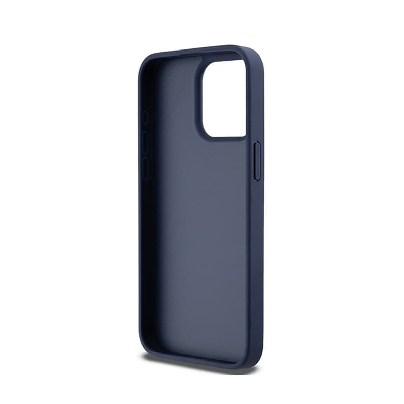 DKNY Leather Mono Stripe & Metal Logo - Case for iPhone 15 Pro Max (blue) 7