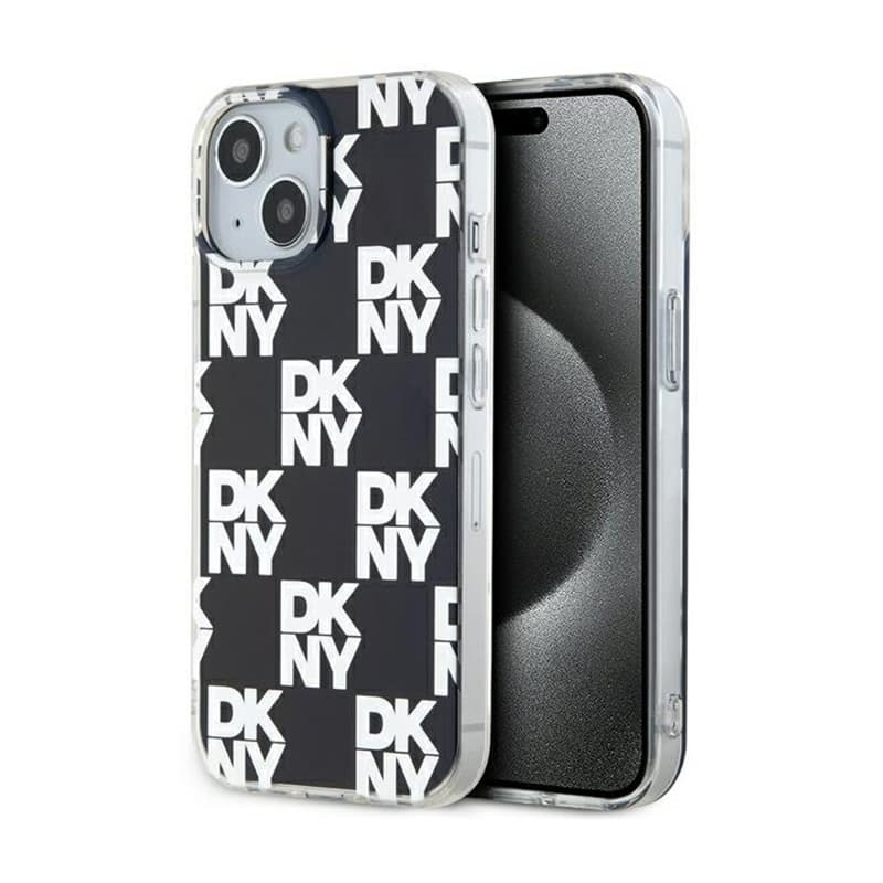 DKNY IML Checkered Mono Pattern - Case for iPhone 15 Plus / 14 Plus (Black) 1