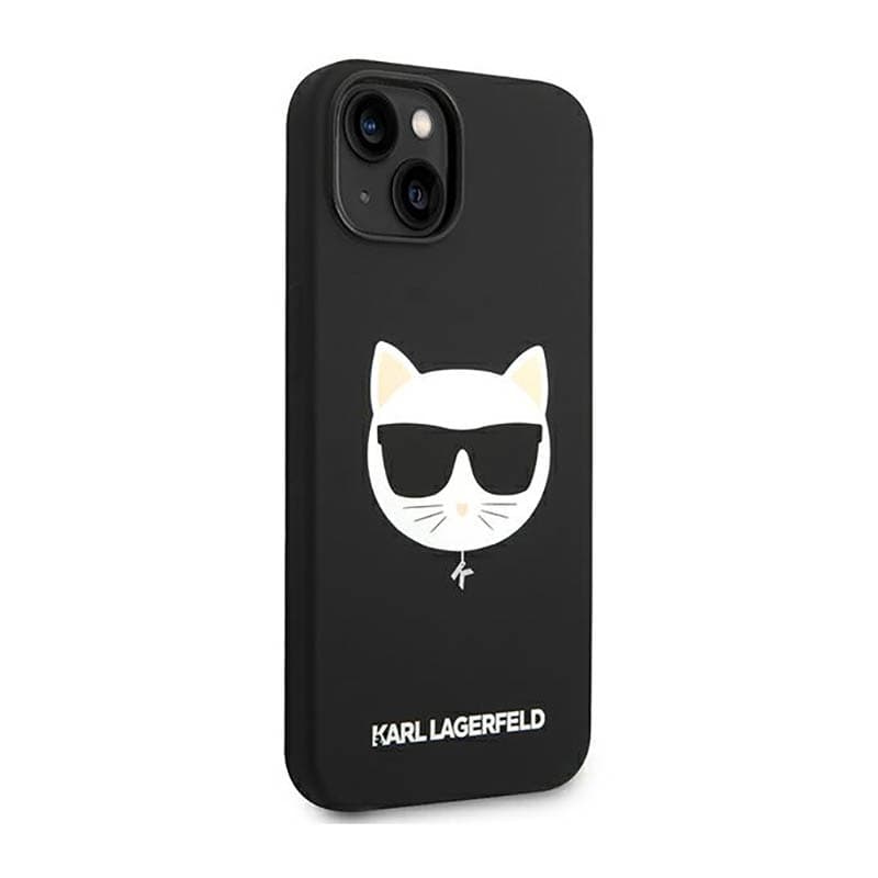Karl Lagerfeld Choupette Head MagSafe Silicone - Case for iPhone 14 Plus (Black) 4