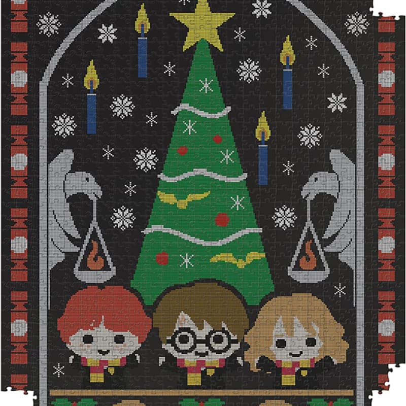 Harry Potter - 1000-piece puzzle in a decorative box (Holidays at Hogwarts) 3