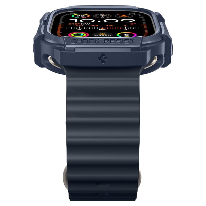 Spigen Rugged Armor - Case for Apple Watch Ultra 1/2 49 mm (Navy Blue) 5