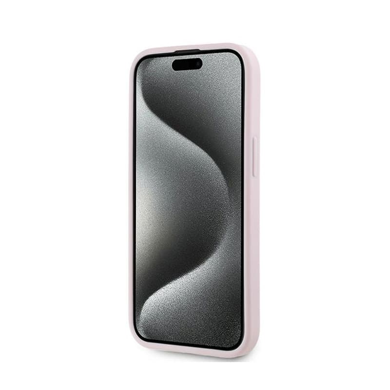 Karl Lagerfeld Diagonal Quilted Script - Case for iPhone 15 Plus / 14 Plus (Pink) 5