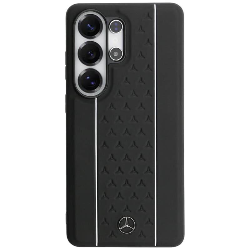 Mercedes Laurel Leaves Vertical Stripes MagSafe Case for Samsung Galaxy S26 Ultra (Black/White) 3