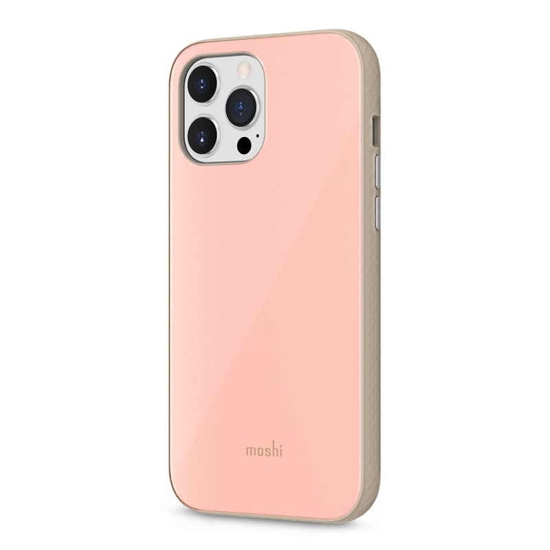 Moshi iGlaze - Premium Hybrid Case for iPhone 13 Pro Max (SnapTo system) (Dahlia Pink) 2