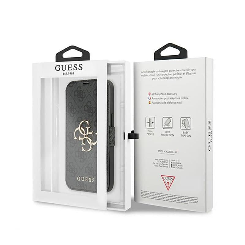 Guess Booktype 4G Big Metal Logo - Case for iPhone 13 Pro Max (Grey) 7
