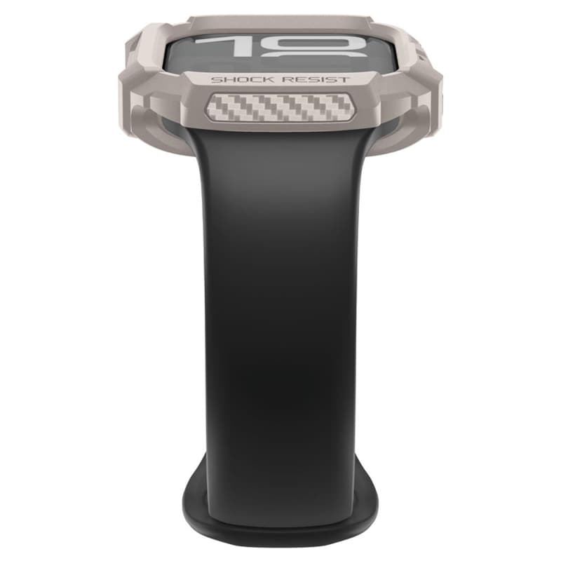Spigen Rugged Armor V2 - Case for Apple Watch 10/11 42 mm (Dune Beige) 5