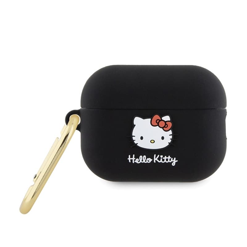 Hello Kitty Silicone 3D Kitty Head - Case for AirPods Pro 2 (black) 1