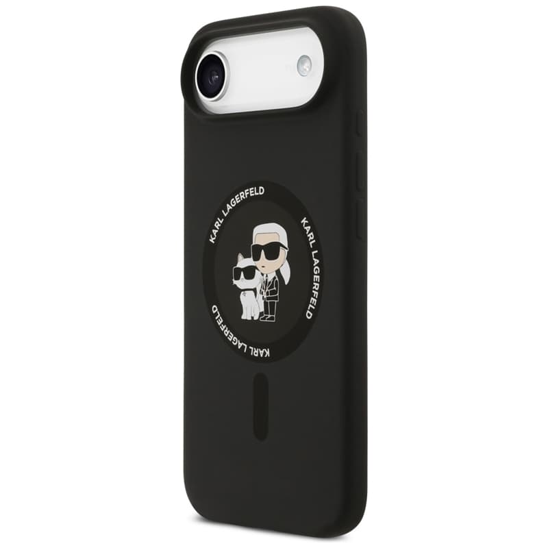 Karl Lagerfeld Silicone Karl & Choupette Ring MagSafe - Case iPhone Air (black) 2