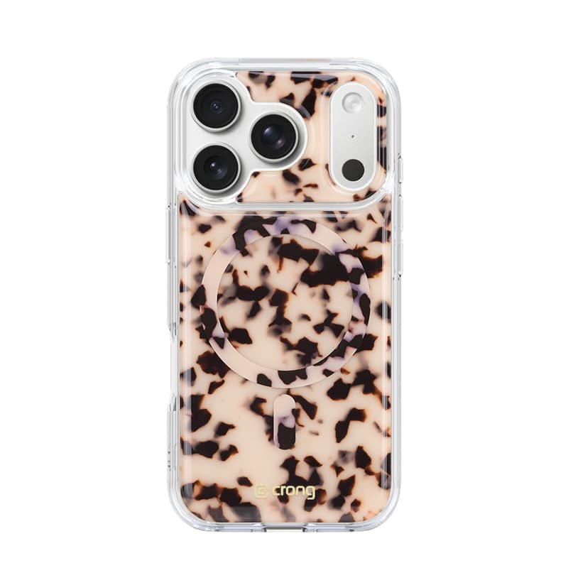 Crong Deluxe MAG Cover - iPhone 17 Pro MagSafe Case (Blonde Tortoise) 1