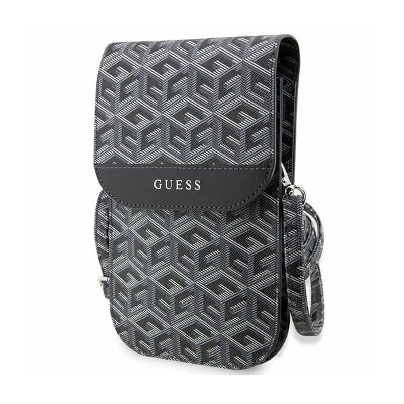 Guess GCube Stripe Phone Bag - Bag with smartphone compartment (Black) 1