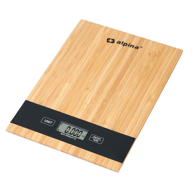 Alpina - Digital bamboo kitchen scale 5 kg 1