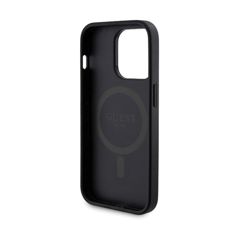 Guess Bundle Pack MagSafe 4G Metal Gold Logo - Case set + Power Bank 5000mAh MagSafe iPhone 13 Pro (black) 7