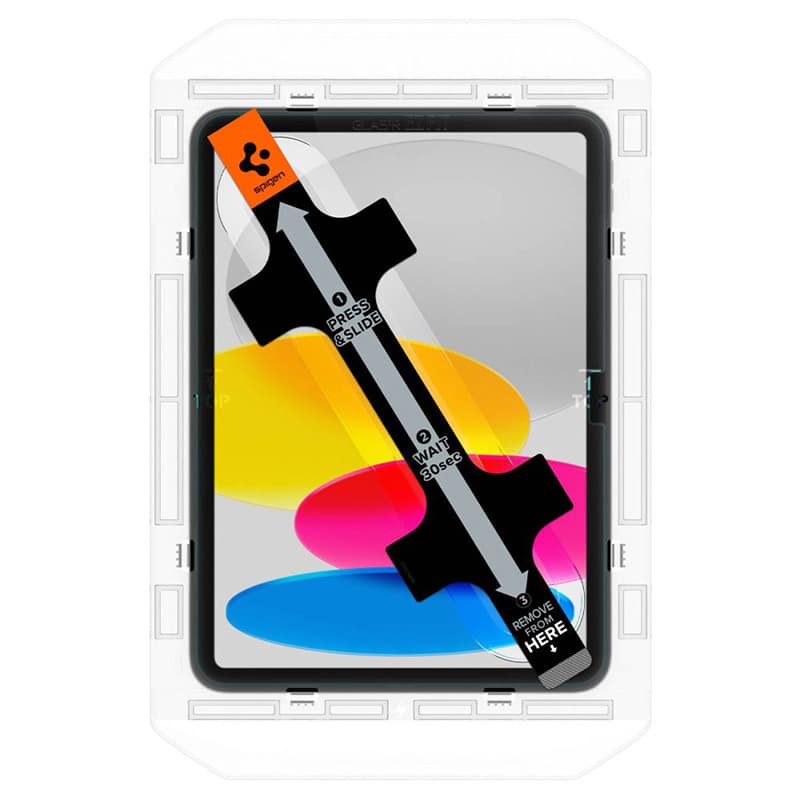 Spigen GLAS.TR EZ FIT - Tempered Glass for Apple iPad iPad 11” (2025) / 10.9" (2022) (Transparent) 2