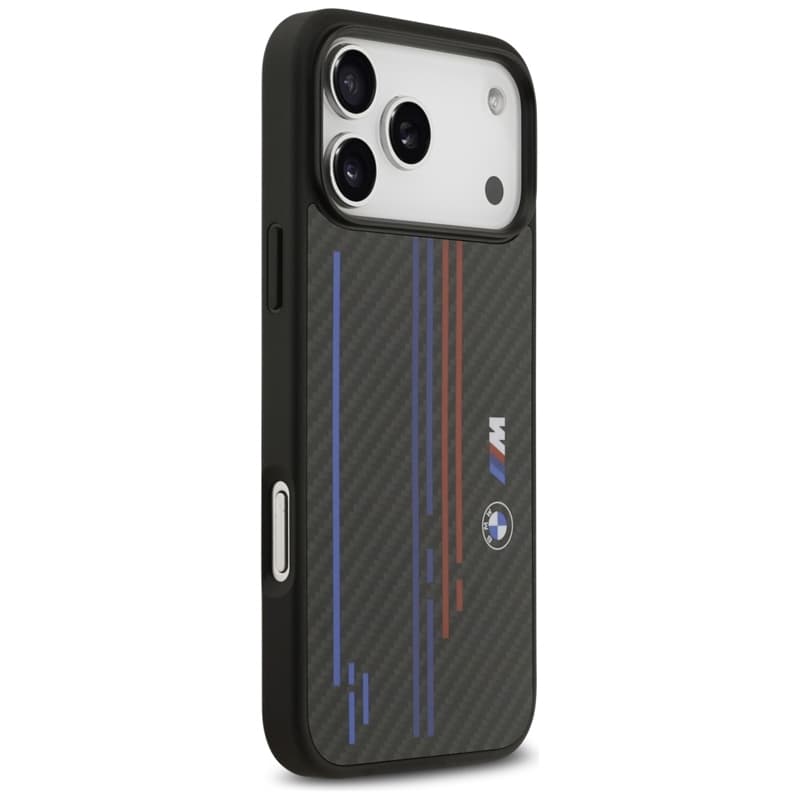BMW M Kevlar Lines & Logo MagSafe - iPhone 17 Pro Max Case (Black) 4