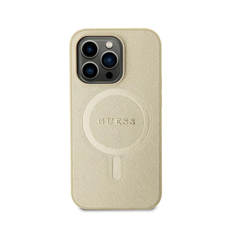 Guess Saffiano MagSafe - iPhone 15 Plus Case (Gold) 1