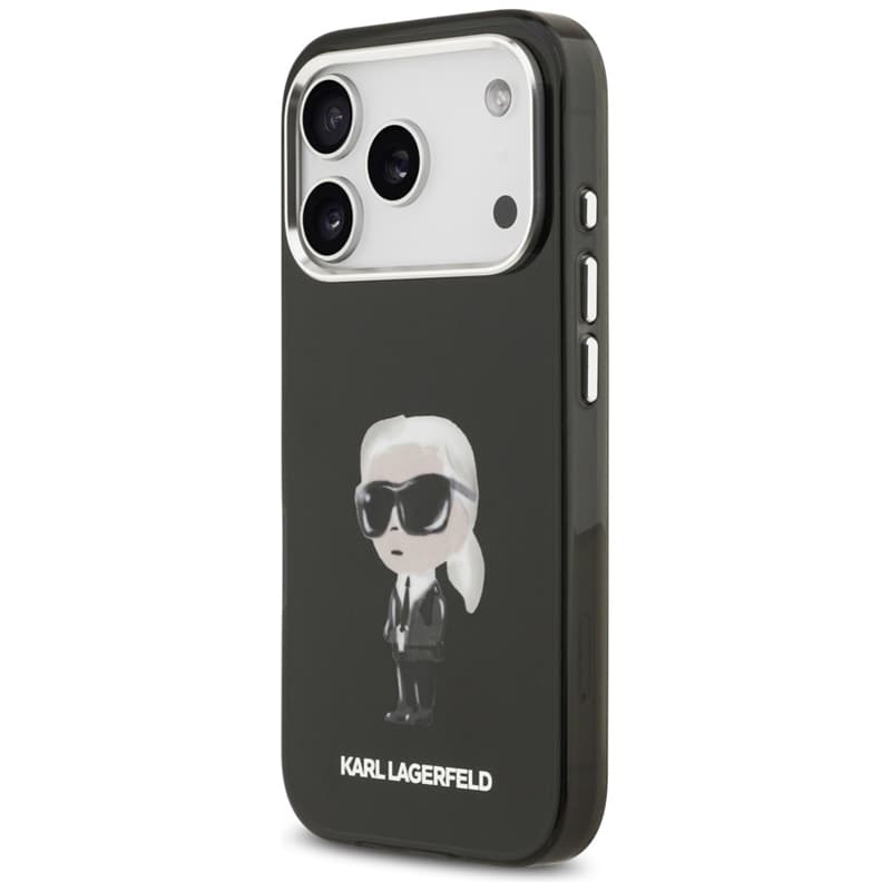 Karl Lagerfeld IML Aquarelle Karl & Logo MagSafe - Case iPhone 17 Pro (Black) 2