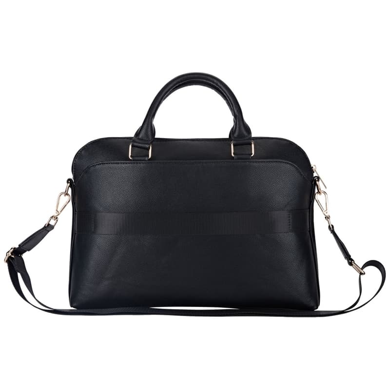 Guess Grained Zipper Pocket Triangle Logo - Laptop Bag 15" (black) 2