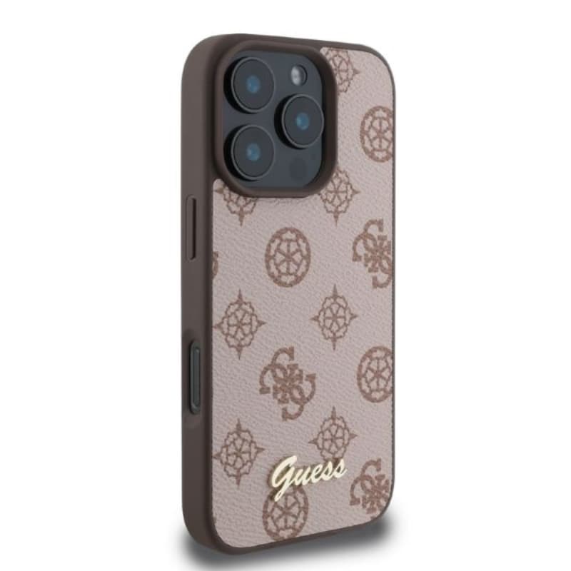 Guess Peony Script MagSafe - Case for iPhone 16 Pro (brown) 2