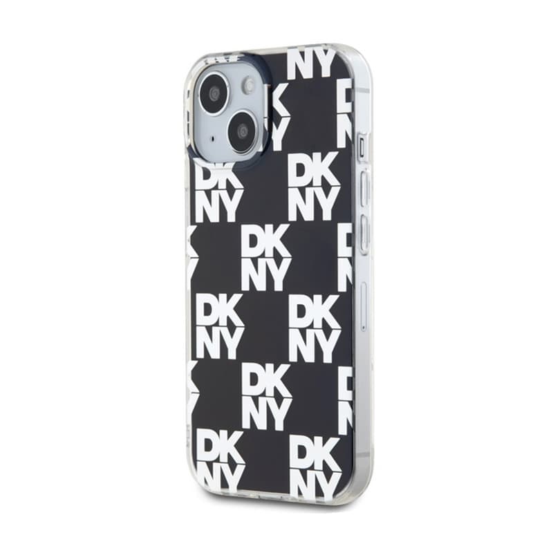 DKNY IML Checkered Mono Pattern - Case for iPhone 15 Plus / 14 Plus (Black) 2