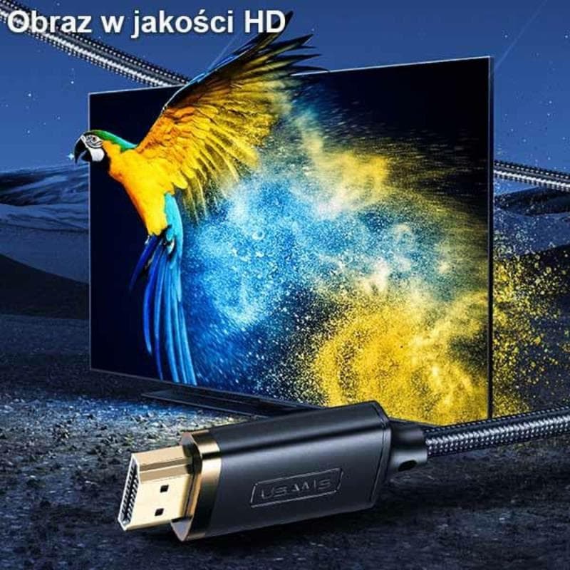 USAMS US-SJ509 - Lightning - HDMI braided cable 2m (black) 4