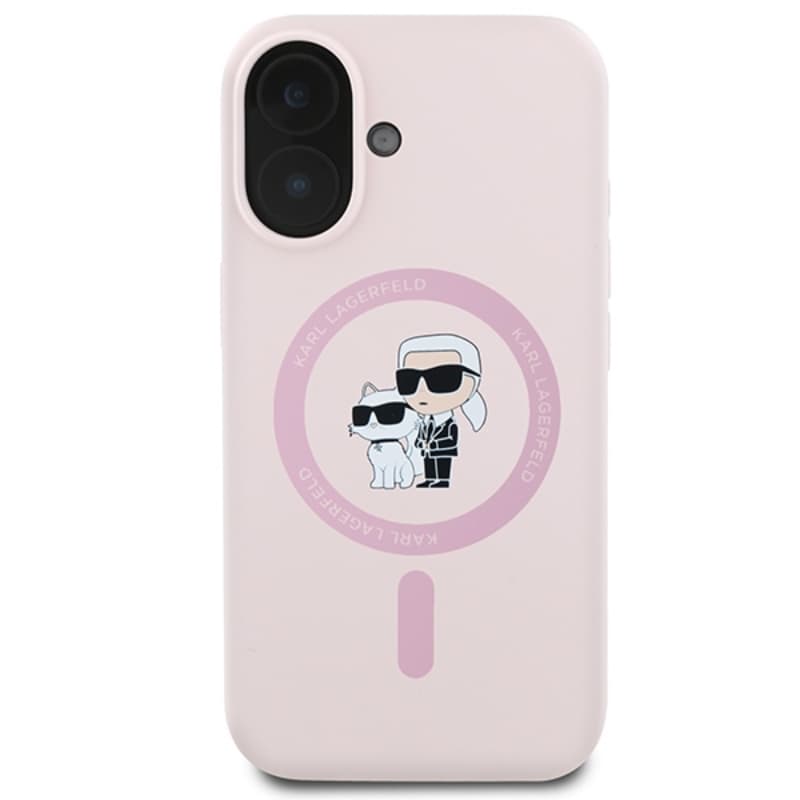 Karl Lagerfeld Silicone Karl & Choupette Ring MagSafe - Case iPhone 16 Plus (pink) 3