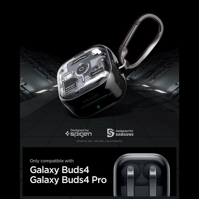 Spigen Ultra Hybrid - Case for Samsung Galaxy Buds 4 / 4 Pro (Zero One Black) 6