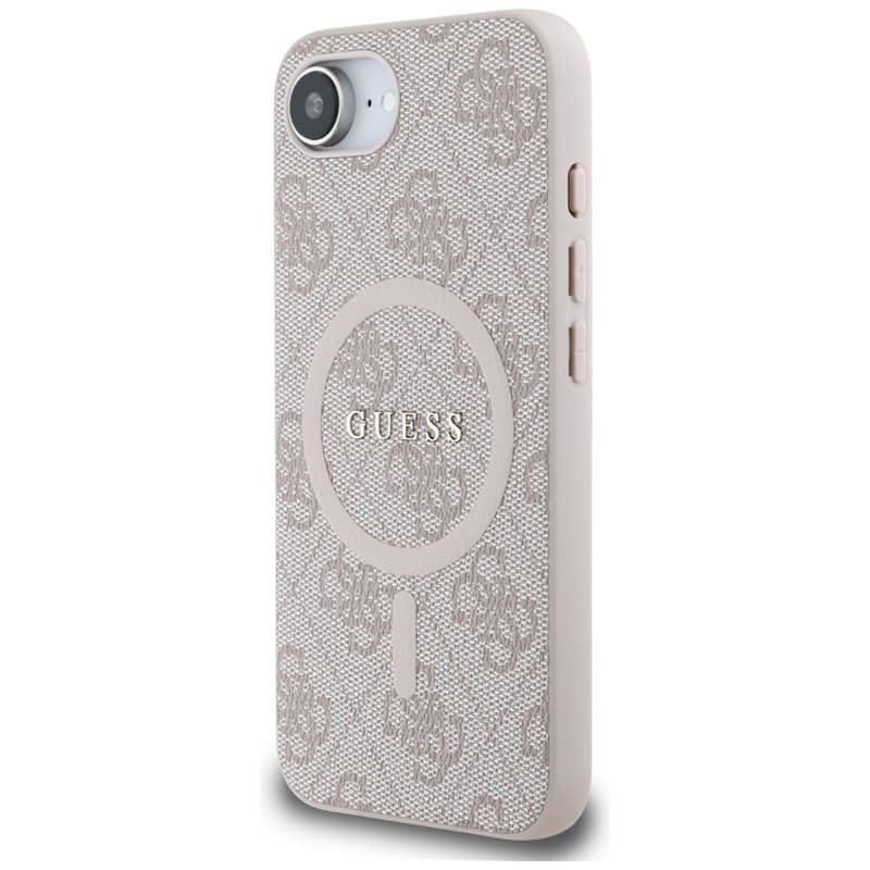 Guess 4G Ring Classic Logo MagSafe - Case for iPhone 16e (pink) 2