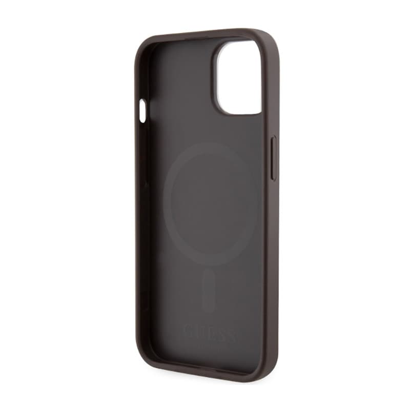 Guess GCube Stripes MagSafe - Case for iPhone 14 Plus (Brown) 7
