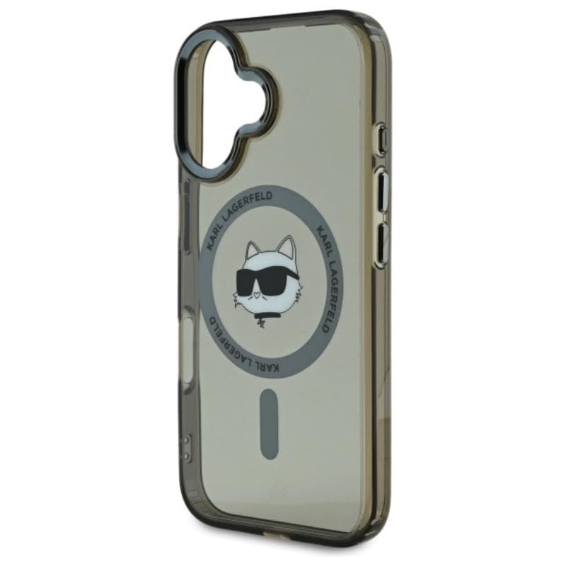 Karl Lagerfeld IML Metal Choupette Head MagSafe - Case for iPhone 16 Plus (black) 6