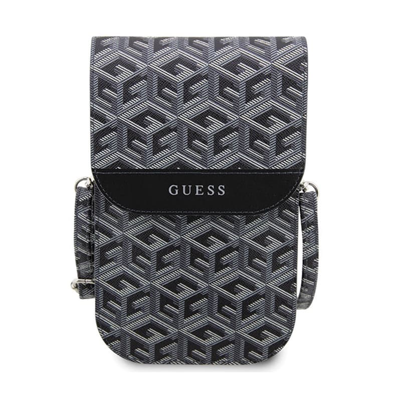 Guess GCube Stripe Phone Bag - Bag with smartphone compartment (Black) 2