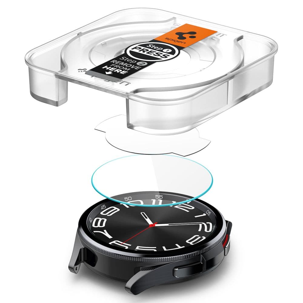 Spigen GLAS.TR EZ FIT 2-Pack - Tempered glass for Samsung Galaxy Watch 6 Classic 43 mm (2 pcs) 5