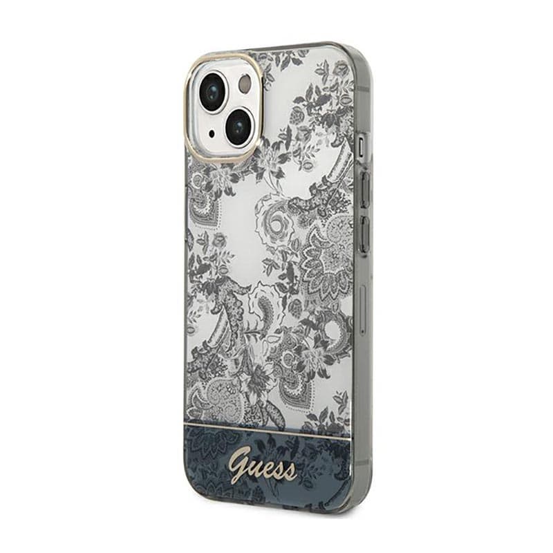 Guess Porcelain Collection - Case for iPhone 14 Plus (Grey) 2