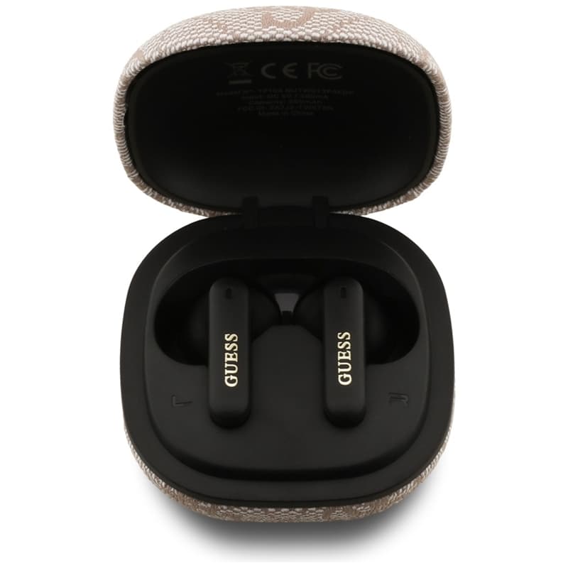 Guess 4G Classic Metal Logo - Bluetooth TWS ENC sluchátka + nabíjecí pouzdro (Růžová) 3