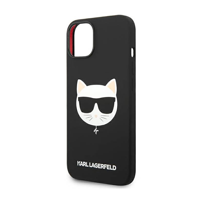 Karl Lagerfeld Choupette Head MagSafe Silicone - Case for iPhone 14 Plus (Black) 6