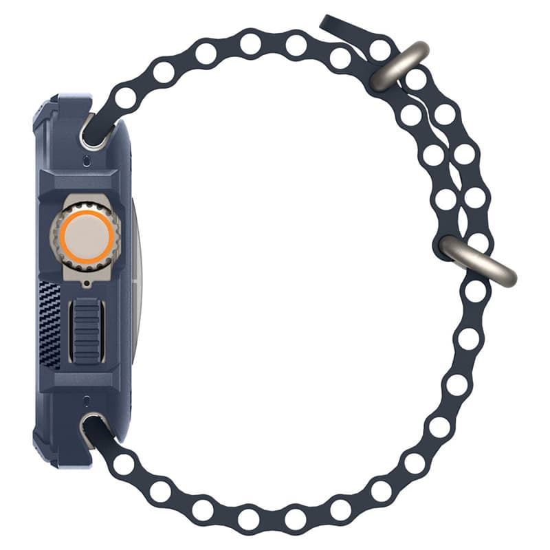 Spigen Rugged Armor - Case for Apple Watch Ultra 1/2 49 mm (Navy Blue) 6