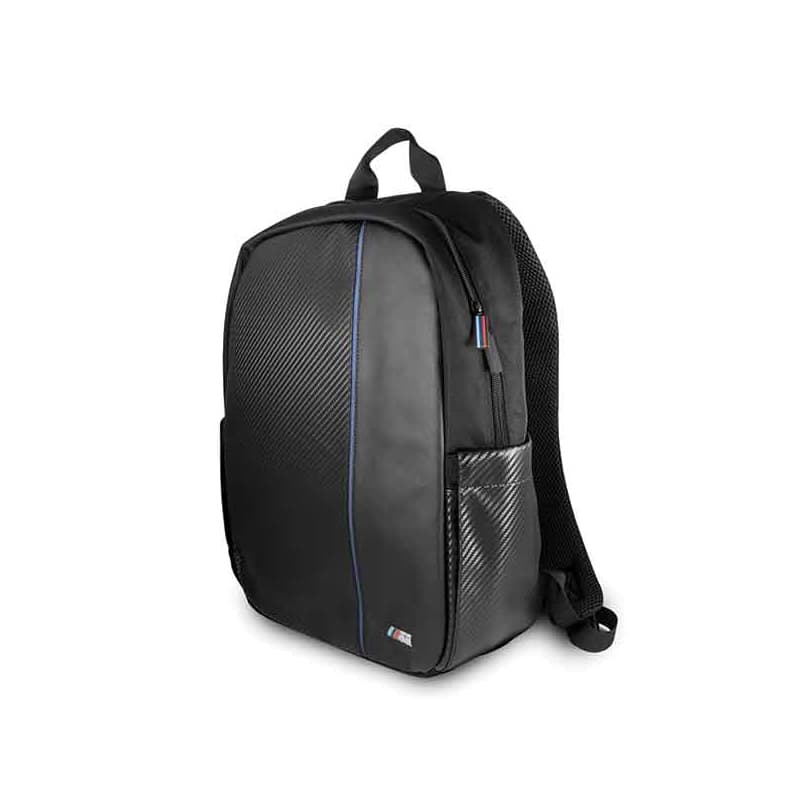 BMW Carbon Navy Stripe - 16" Notebook Backpack (Black) 2