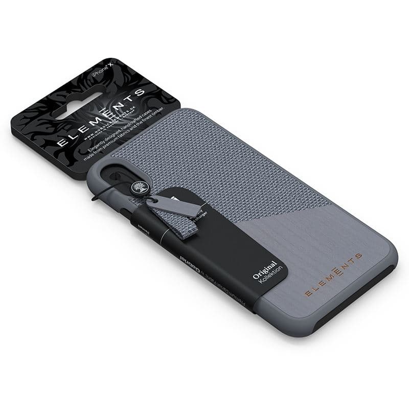 Nordic Elements Original Hel - Case for iPhone Xs Max with real maple wood (Mid Grey) 4