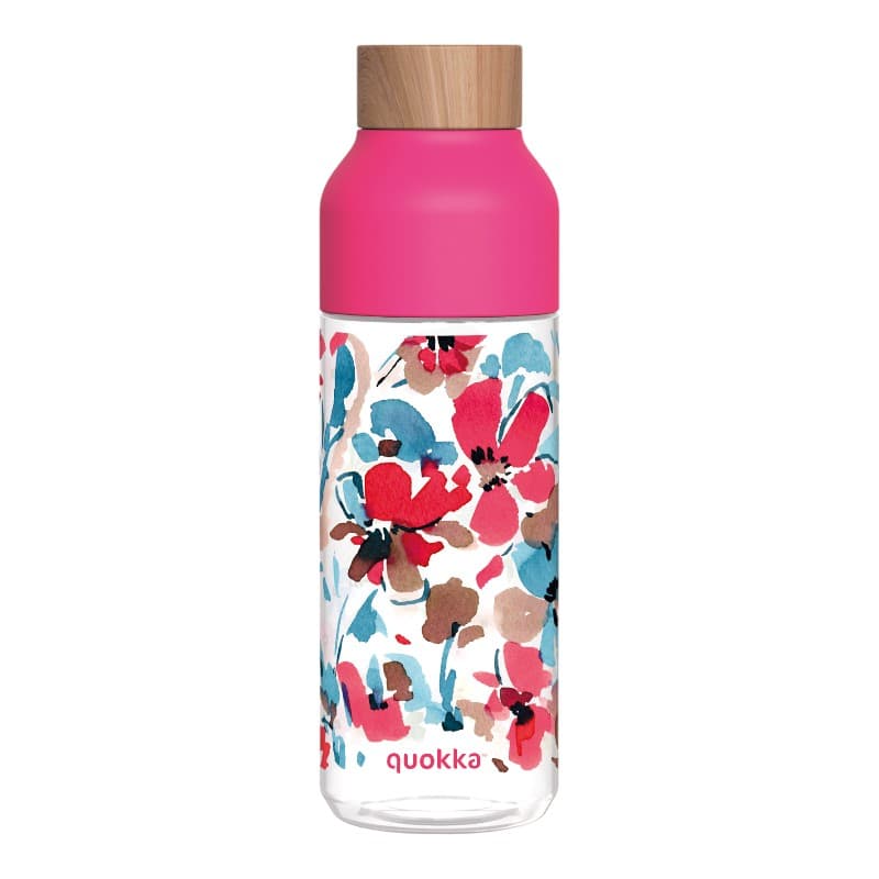 Quokka Ice - ecozen Water Bottle 720 ml (Red Flowers) 1
