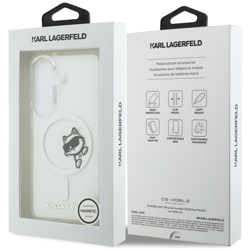 Karl Lagerfeld IML Peekaboo Choupette MagSafe - Case for Samsung Galaxy S26+ (transparent) 8