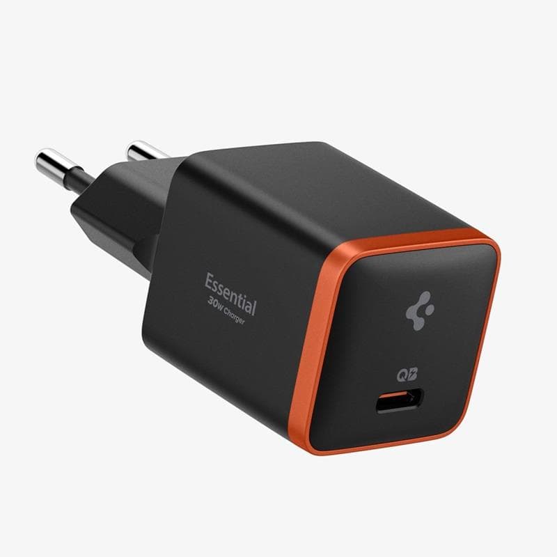 Spigen ArcStation Essential EE301EU - Wall Charger USB-C PD + QC3.0 30W (Black) 2