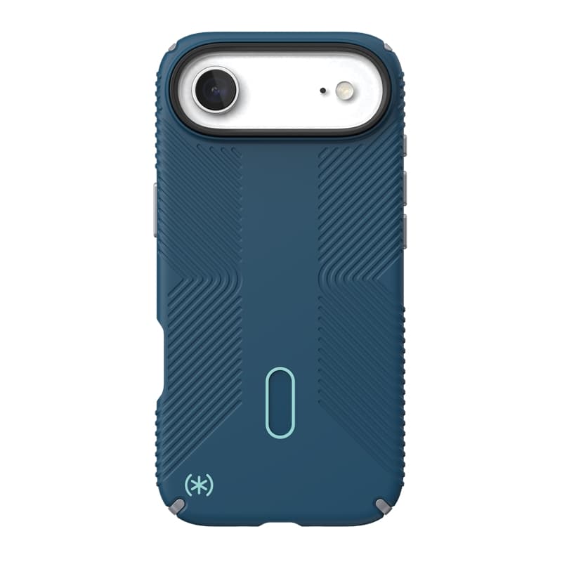 Speck Presidio2 Grip ClickLock & MagSafe - iPhone Air Case (Deep Sea / Silver Metallic / Spell Blue) 7