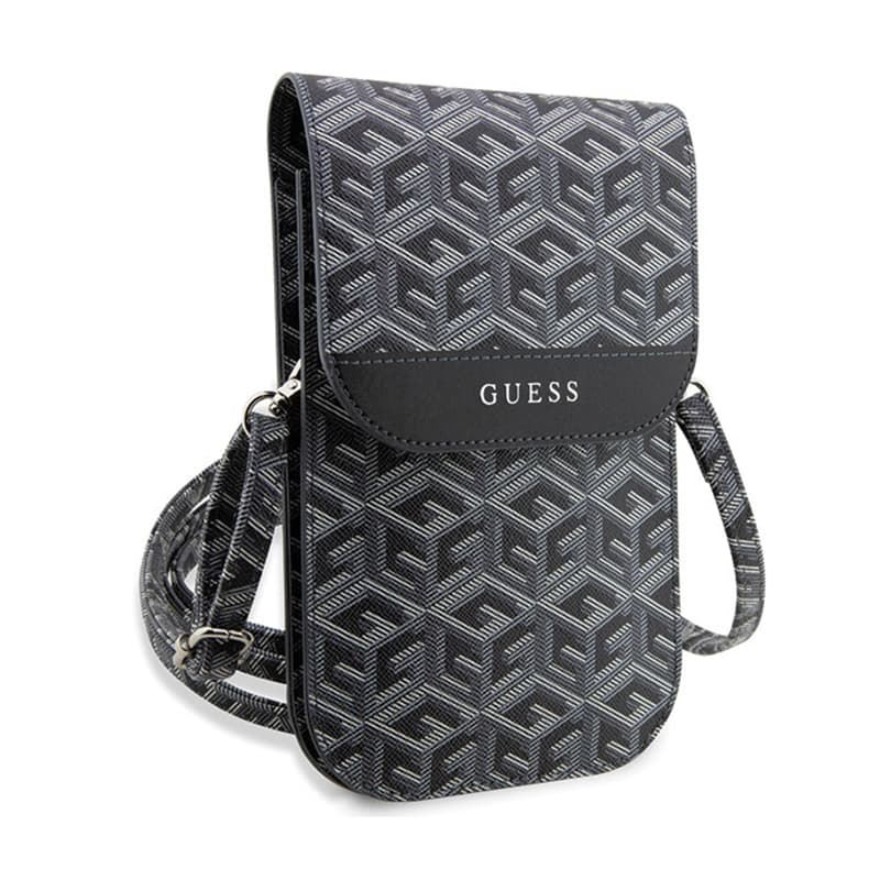 Guess GCube Stripe Phone Bag - Bag with smartphone compartment (Black) 3