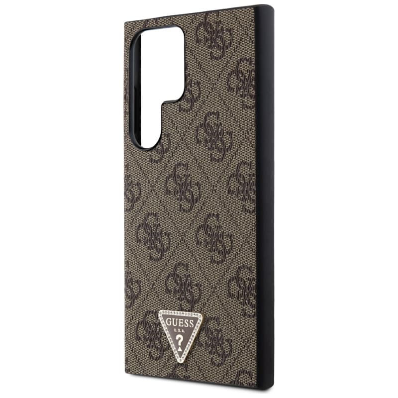 Guess 4G Triangle Strass - Case Samsung Galaxy S24 Ultra (Brown) 6