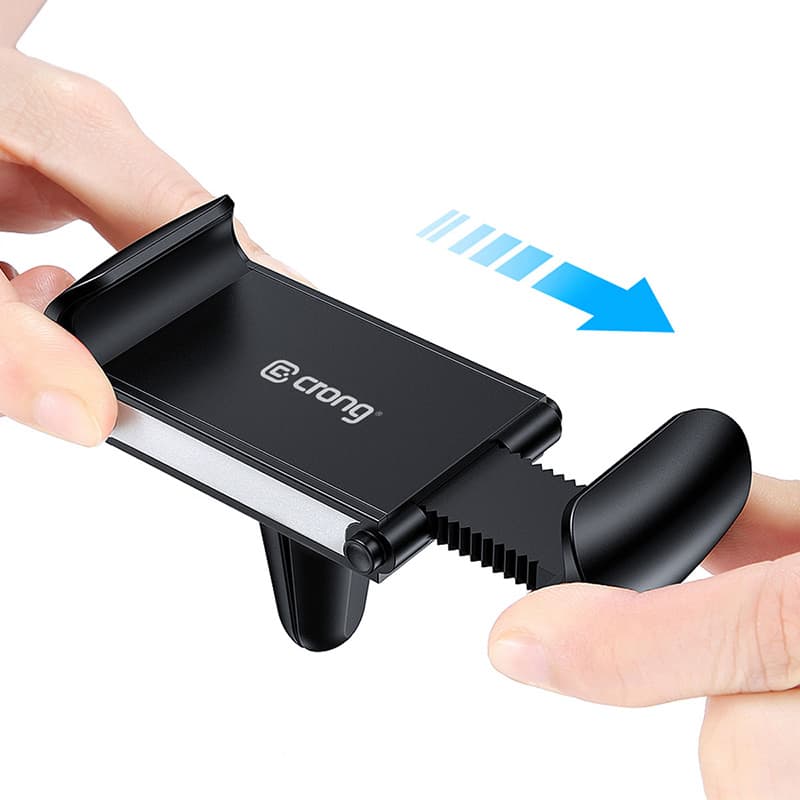 Crong Universal Smart Car Holder – Universal car phone holder for 4"-6.5" phones (black) 8