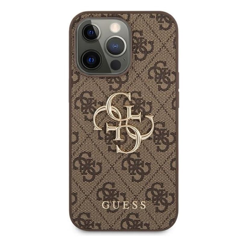 Guess 4G Big Metal Logo - Case for iPhone 13 Pro Max (Brown) 3