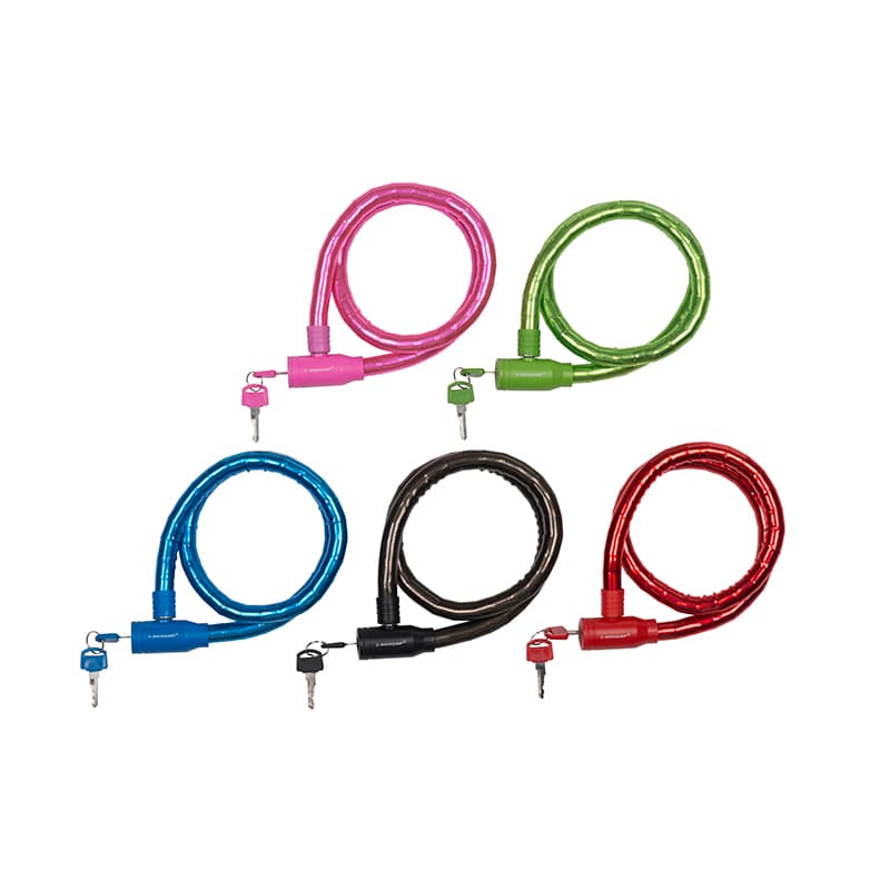 Dunlop anti-theft bicycle key lock (pink) 3