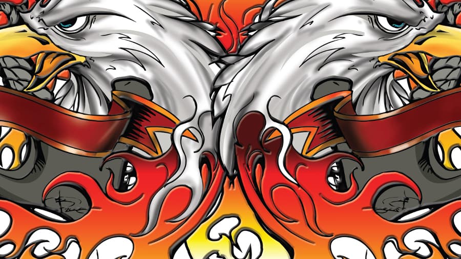 Nexgen Skins with 3D effect for iMac 27" (Iron Eagle 3D) 3