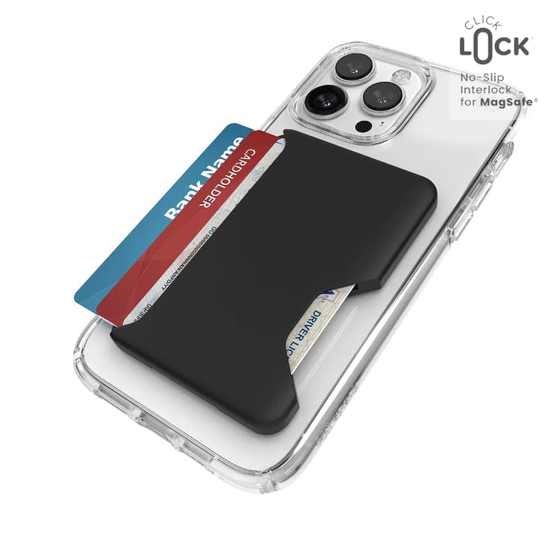 Speck ClickLock Wallet For MagSafe - Magnetic MagSafe Wallet (Black) 1