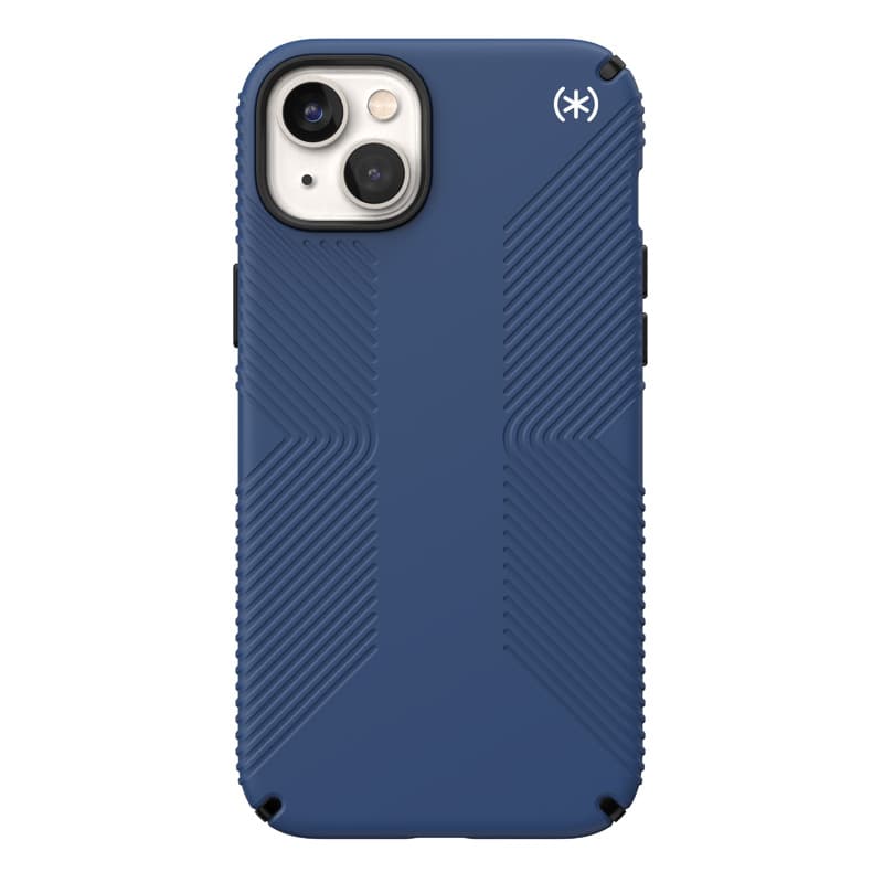 Speck Presidio2 Grip - Anti-slip iPhone 15 Plus / 14 Plus Case (Coastal Blue / Black / White) 4
